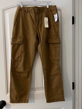 Sanctuary Straight Leg Cargo Pants in Brown